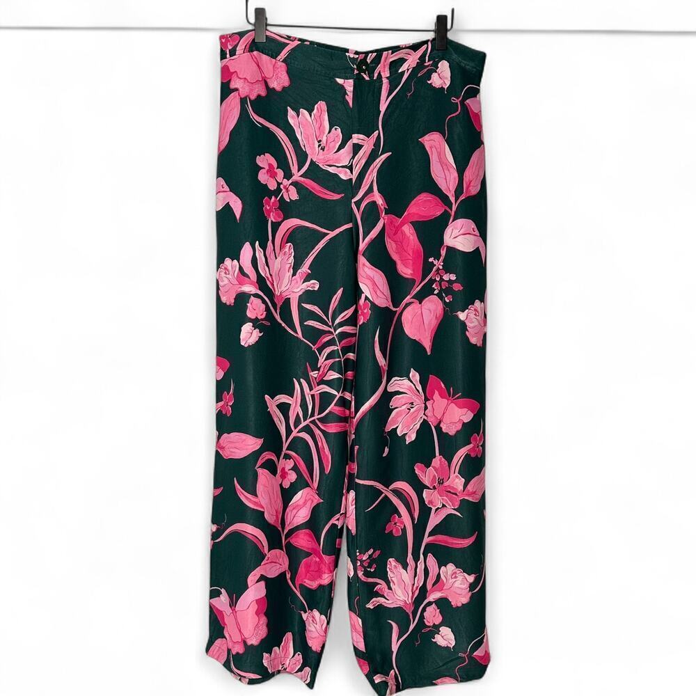 Anthropologie Breezy Printed Tropical Straight Pants (14) - Picture 2 of 16
